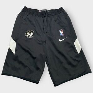 Nike NBA Brooklyn Nets Therma Flex Black Shorts Mens Size M-Tall AV1043-010 New